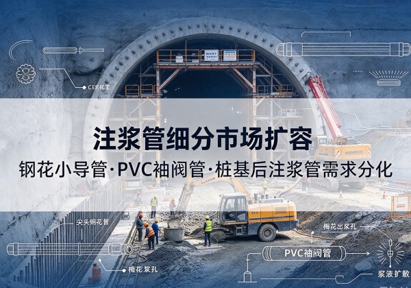 咸宁注浆管细分市场扩容，隧道钢花小导管、PVC 袖阀管、桩基后注浆管需求分化